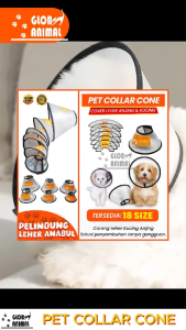 PET COLLAR CONE anjing kucing Corong Penutup Leher Kepala Anti Bite elizabeth Pet Protector Cover