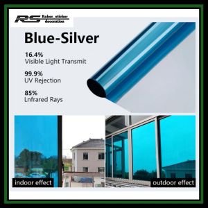 Stiker kacafilm Miror Silver Oneway Harga Terjangkau Anti Panas Lebar50cm x Panjang 150cm / termurah