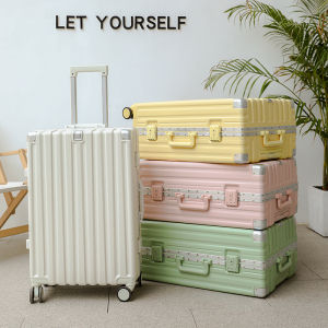 Multi-Functional Aluminum Frame Luggage 24 Inch Universal Wheel Pull Rod for Men And Women Durable Password Combination