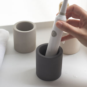 Diatom Mud Large Electric Toothbrush Holder Water-Absorbing Moisture-Proof European-Style Simple Punch-free Storage Rack Toothbrush Cup