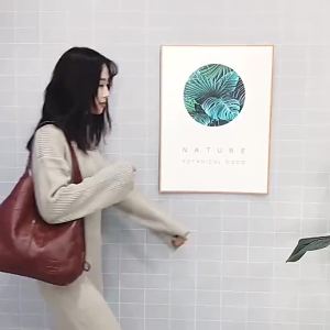 Túi Đeo Vai Nữ Vintage Cỡ Lớn Chất Liệu Da PU Màu Trơn Thời Trang Có Khóa Kéo Và Khóa Cài.