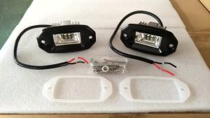 Fuleem 2PCS 20W Flush Mount LED Pods Flood Work Light Bar 6500K Waterproof Led Work bar For Offroad Backup pickup Car motor