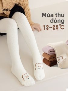 MiiOW | Quần tất nhung lót lông cừu Coral cho bé gái MiiOW Quần tất nhung lót lông cừu Coral dày dặn thời trang thu đông đa năng cho trẻ em