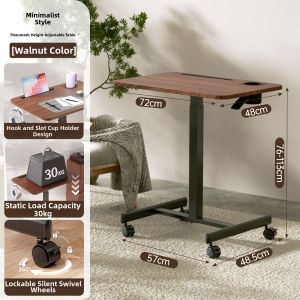 Foldable Movable Height Adjustable Desk