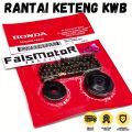 Rantai Keteng Revo 110 / Rante Keteng Revo 110 / Rantai Keteng Blade / Rantai Kamprat Revo / Rantai Timing Blade / Keteng Revo 110 Karbu / Rantai Keteng Revo Fi New / Keteng Set Blade 110 Karbu / Rantai Keteng Set Revo 110 ( 06141-KWB-505 ). 