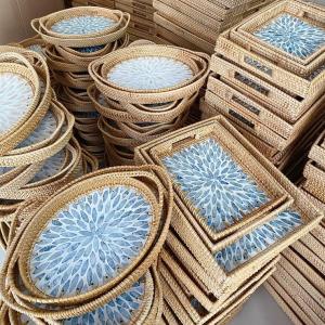 Rattan Nordic Creative Shell Decor Tray