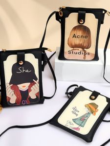 Cute Mini Crossbody Phone Bag for Women Korean Style Fashionable Single Shoulder Bag Coin Purse Mobile Phone Pouch Youth Friendly