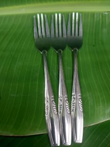 12pcs garpu makan stainless/garpu stenlis serbaguna