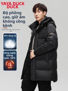 YAYA | Áo Khoác Lông Vịt 90% Dài Trung Bình Giữ Nhiệt Cho Nam