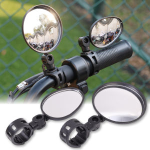 2 cái Tay Lái Xe Đạp gương chiếu hậu có thể điều chỉnh xoay góc rộng gương chiếu hậu 360 độ xoay Phụ kiện đi xe đạp