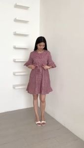Ami Collection - Dress Lavina Motif Kotak