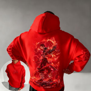 Demon Slayer 2025 Mens Hoodie Autumn/Winter New Cool Anime Printed Loose Casual Japanese Harajuku Parent Child Sweater Top