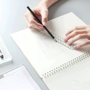 1-3pcs Transparent Rulers Folding Straight Plastic Ruler For Students To Work Learn-Simple Scale Drawing Tools School Supplies