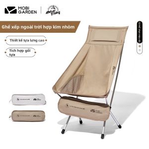 Mobi Garden | Ghế Dã Ngoại Biển Gấp Nhẹ Chân Nhôm Đỡ Lưng Cao