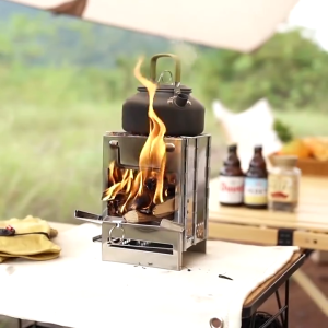 Portable Stainless Steel Camping Grills BBQ Grill Folding Barbecue Grill Camping Stove for Outdoor Camping tools and equipment