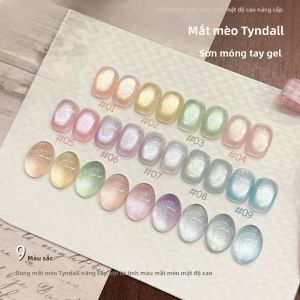 12ML Sơn Móng Tay Hiệu Ứng Mắt Mèo Shaoguang Bột Từ Tính Hạt Thủy Tinh Màu Pha Lê Làm Trắng Mã Hóa Phổ Biến Tại Các Tiệm Nail