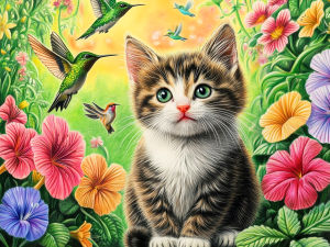 Huacan Diamond Painting Cat Bird Diamond Mosaic Animal Flower New Collection Picture Of Rhinestones