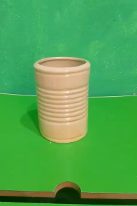 Ống đựng đũa muổng bằng gốm men kem