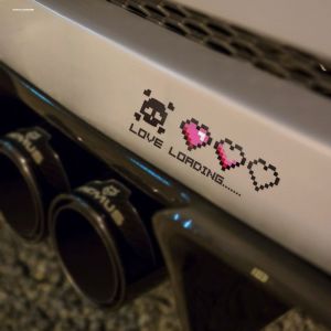 Car Stickers Mosaic Heart JDM Modification Reflective Body Decal Electric Vehicle Helmet Decoration Scratch Patch