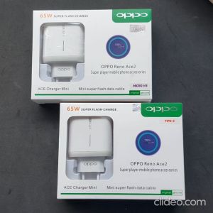 Charger / Carger / Casan / Cas Oppo Reno 4 5 6 7 7Z 8 8T 8Z 10 PRO 5G A38 A57 A58 A74 A76 A77s A78 A95 A96 Original 65W SUPER VOOC TYPE C Flash Charging