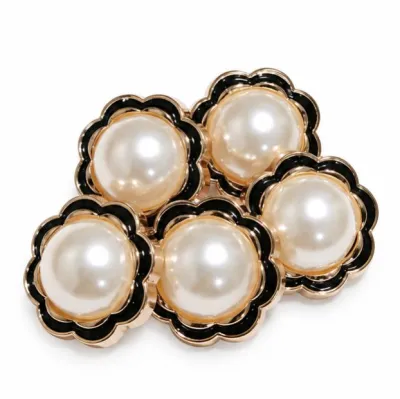 COD 12 PCS KANCING BAJU JAMUR BUNGA MUTIARA ( KODE 5586 ) ukuran 15 mm dan 21 mm