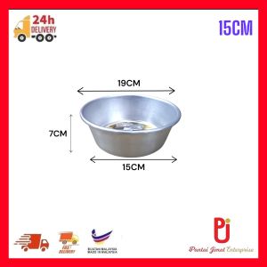 Acuan Kek Bulat Aluminium/Acuan Kuih/Aluminium Deep Round Cake Tin Mould