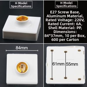 GONGFUMEN | E27 Screw-in Light Socket Energy-saving
