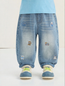 CUTEPANDAS | Quần Jeans Trẻ Em Phong Cách Hình Hoạt Hình