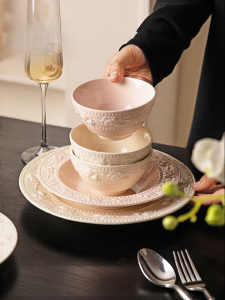 MODERN SWEETHOME | New French Style High Aesthetics Rice Bowl Plate