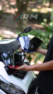 Visor Windshield ARM Dua Bagian Yamaha Aerox Baru & Lama