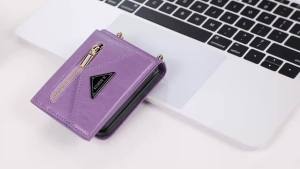 szhaiyu | For Samsung Galaxy Z Flip 8 7E 7 6 5 4 Crossbody Leather Wallet Case Wiht Purse Cards Holder Lanyard Strap Shockproof Back Cover