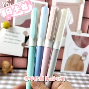 Bút máy học sinh màu pastel Deli bút mực ngòi lá tre luyện viết chữ đẹp cho học sinh tiểu học cấp 1 lớp 1 màu pastel macaron - Tặng kèm ống mực - A932