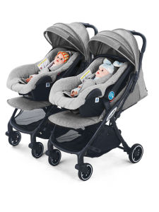 Ultra-Lightweight Foldable Twin Baby Stroller Dragon And Phoenix Twins Sit And Lie Detachable Double Children Baby Stroller