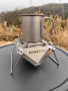 Domestic Small Folding Card Furnace Windproof Outdoor Camping Mountain Climbing Coffee Making Stove Compact Portable Burner