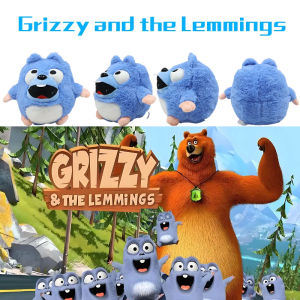 New Plush Grizzy and The Lemmings Anime Merchandise Doll Toy