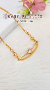 Kalung Xuping Koye Love Dewasa: Permata Lapis Emas KL 085