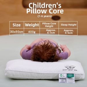 MISU | Neck-Protecting Pure Cotton Student Pillow for 6-Year-Old Child All Seasons