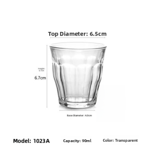 Duralex Tempered Glass Cup for Hot Drinks Coffee Latte Cappuccino Ice Coffee French Style round Shape Transparent Glass Cup