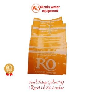 segel galon RO warna orange 1000 lembar untuk ukuran kemasan galon 19 liter (AL04)
