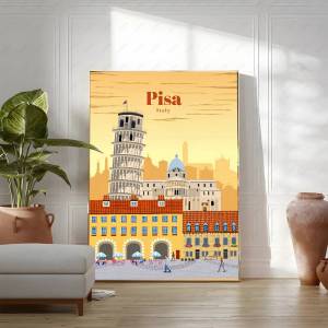 Bandai | Amsterdam Tokyo London Iceland Bali Vancouver Travel Posters and Prints Modern Wall Art City Paintings Landscape Canvas Picture