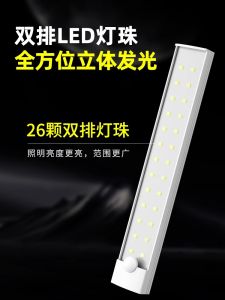 Car Trunk Light LED Automatic Induction Ceiling Mounted Reading Lamp Interior Ambient Light Automobile Accessories USB Powered
