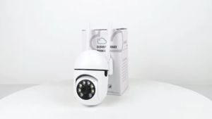 CCTV Connect to cellphone with voice1080P IP Camera Outdoor Digital WiFi 2 way Audio AI Human Detection Super Mini Home Security Camera HD1080P IP Wireless Outdoor CCTV Night Vision Video Security Alarm With Power Adapter