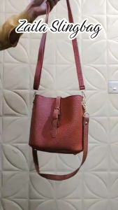 ZAILA BAG POLOS TALI RANTAI BAHAN SLINGBAG WANITA SLING BAG TERBARU