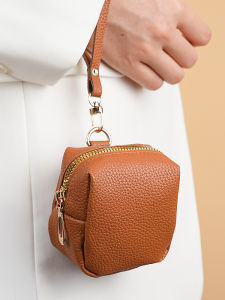 กระเป๋าใส่เหรียญหนังแท้ขนาดเล็ก กระเป๋าใส่เหรียญ กระเป๋าใส่กุญแจ กระเป๋าใส่ลิปสติก กระเป๋าใส่เครื่องประดับ กระเป๋าใส่ของเล็กสำหรับผู้หญิง กระเป๋าใส่ของเล็กแบบมีฟังก์ชัน