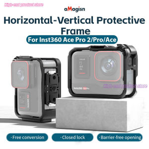 aMagisn Protective Frame Cage For Insta360 Ace Pro 2/Ace Pro/Ace Horizontal-Vertical Protective Case