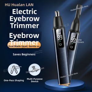 HUALUOLAN | Automatic Scratch Protection Mens Electric Eyebrow Trimmer