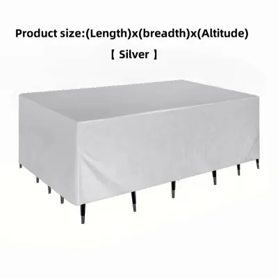 1pc Patio Furniture Protective Cover - Suitable for Patio Furniture Sets Sofa Table and Chair Covers Dust and Windproof