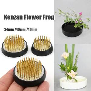 Round Flower Frog Kenzan Insert Base Pin Floristry Art Fixed Tool