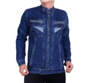Jaket Jeans Pria Resleting Jacket Denim Ziper Cowok M~Xxxl