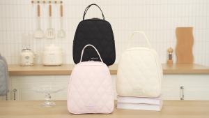 Half-Round Thermal Lunch Tote Bag Handheld Bento Storage for School and Work RH2570